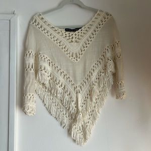 House of Three Boho Poncho Size 6